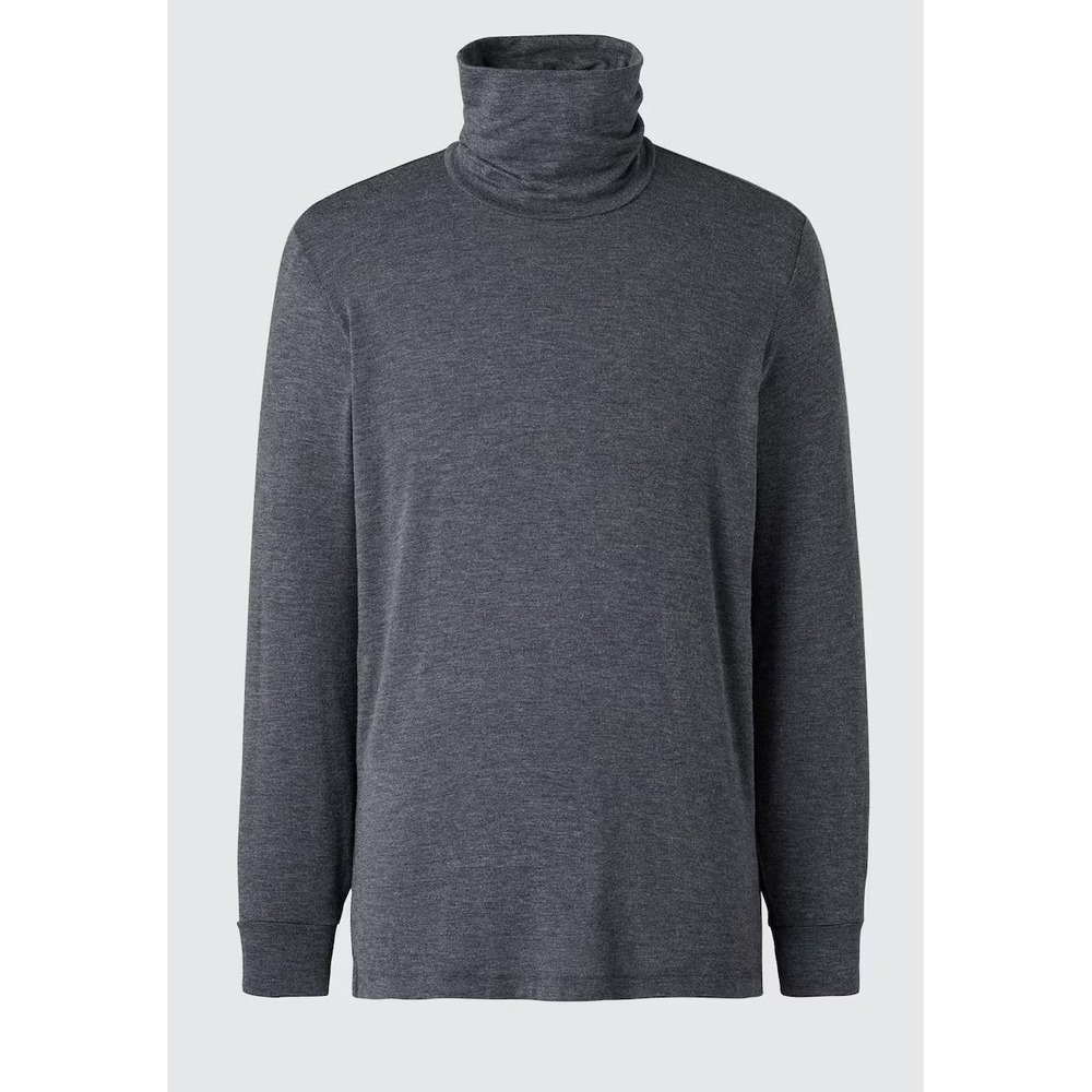 Uniqlo Men's Heattech Extra Warm Cashmere Blend Turtleneck T-Shirt - Grey - XL